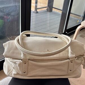 Pre-loved Vintage Kate Spade White Leather Handbag